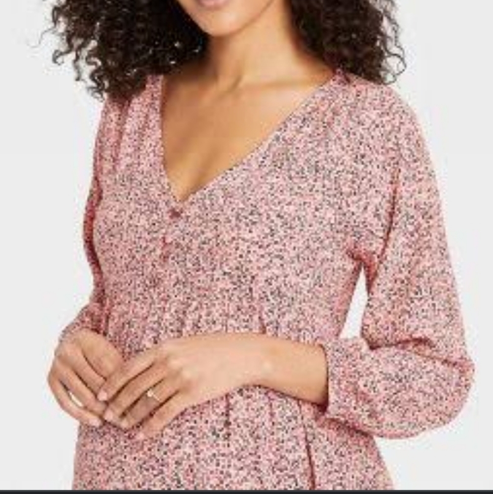 The nines by the hatch floral boho maternity dress m